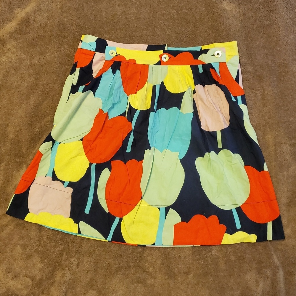 Anthropologie Fei Tulip Print Skirt